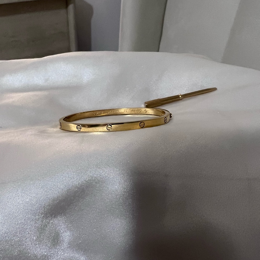 18K Plated LOVE Bracelet with Screwdriver